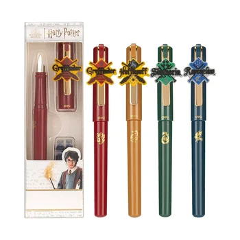 DELIes Deli Taza Harry Fountain Potter Pen Practice EF Sharp 1 ручка + 4 пакетика чернил, школьные канцелярские принадлежности, подарок для детей