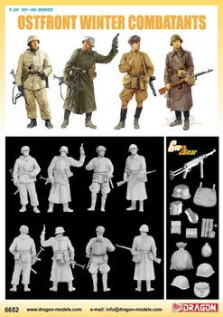 DRAGON 1/35 6652 Восточный фронт Германия и Россия 1942-43 Комплект зимних боевых моделей Изображение 2