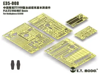 ET Модель 1/35 E35-008 + E35-011 PLA ZTZ 99B MBT Базовая Деталь + Боковая Базовая деталь E35008 + E35011 Для Hobbyboss 82440