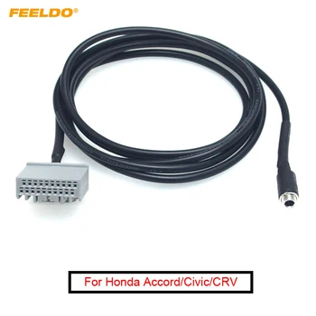 FEELDO 10шт Автомобильный Аудио 3,5 мм Штекер AUX Провод Для Honda CRV Civic Accord AUX In Входной Интерфейс Кабель-Адаптер #FD6052