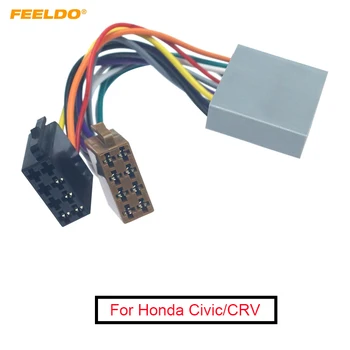 FEELDO 5шт Автомобильный адаптер Жгут проводов для Honda Civic/CRV/Accord/Jazz CD Радио Проводка Преобразуется в разъем ISO # AM6230