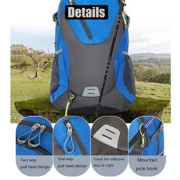 FORCE Новая спортивная сумка для альпинизма на открытом воздухе, мужской и женский дорожный рюкзак большой емкости Изображение 2