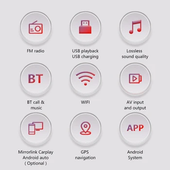 Gearelec 2din Android Auto Автомагнитола Для VW Tiguan Touran Caddy Jetta Polo Passat Seat Мультимедийный Плеер Стерео GPS Nav WiFi Изображение 2