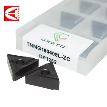 GRETO TNMG160404L-ZC TNMG160408L-ZC GP1252 GT4202 GT4205 Режущие твердосплавные пластины Токарный инструмент по металлу TNMG 1604 TNMG332-ZC TNMG16