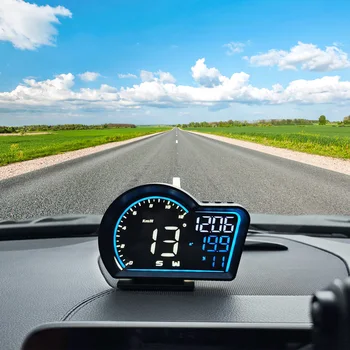 HD G16 GPS HUD Спидометр Головной Дисплей Измеритель Скорости Одометр Превышение Скорости Охранная Сигнализация Автомобильные Аксессуары Для всех Автомобилей Изображение 2
