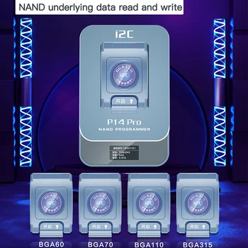 I2c P14Pro NAND BGA70 BGA110 NAND Программатор для iPhone 6-13 Pro MAX Чтение/Запись Данных С Жесткого диска Изменение Резервного Копирования, Открепление WIFI Инструмента Изображение 2