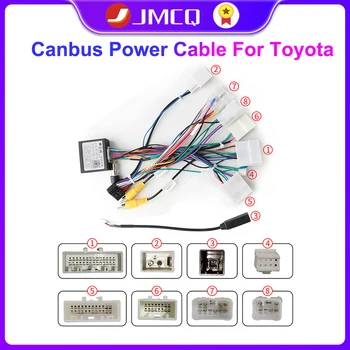JMCQ Автомобильный 16-контактный Адаптер Жгута Проводов Android Для Toyota Corolla/Camry/RAV4 С Canbus
