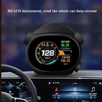 K10 GPS Автомобильный HUD OBD2 Модификация Головного дисплея Общая Скорость Турбины Измеритель Температуры Воды Тахометр Автомобильная Электроника