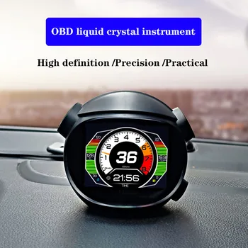 K10 GPS Автомобильный HUD OBD2 Модификация Головного дисплея Общая Скорость Турбины Измеритель Температуры Воды Тахометр Автомобильная Электроника Изображение 2