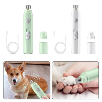 K5DC точилка для ногтей для собак, электрические триммеры для ногтей для домашних животных, заряжающийся от USB бесшумный инструмент для ухода за лапами Изображение 2