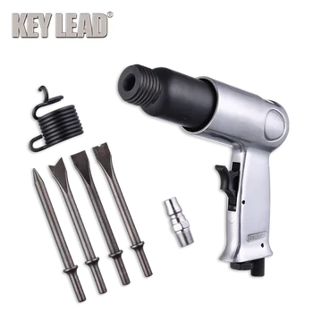 KEYLEAD 9190-190 мм Профессиональный ручной пистолет Газовые лопатки Пневматический молоток для удаления ржавчины Пневматические инструменты с 4 долотами Стамеска