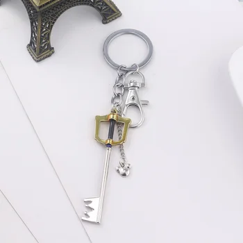 Kingdom Hearts Sora Keyblade Брелок В Форме Ключа Оружие Кулон Брелок для Женщин Мужчин Колье Брелок Сувенир Ювелирные Изделия Подарок Изображение 2
