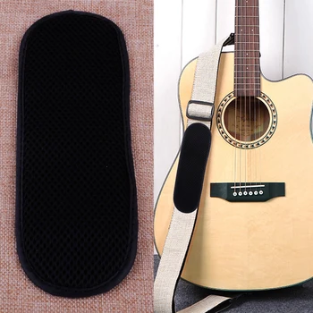 LETAOSK Черный ремень для гитары и басов, наплечная накладка, удобная мягкая защита для поперечного плеча