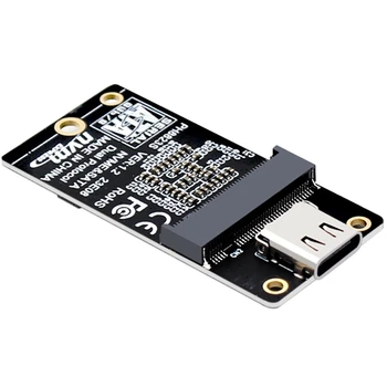M.2 NVME/NGFF К адаптеру корпуса USB 3.1 Type-C Riser Card JMS581 Type-C USB3.1 Gen2 10 Гбит/с Для M2 SSD 2230/2242/2260/2280 Изображение 2