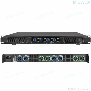 MiCWL 4-канальный цифровой усилитель мощности класса D CA мощностью 5200 Вт ПИКОВАЯ мощность 4x1300 Вт Изображение 2