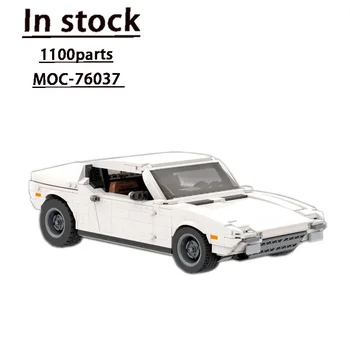 MOC-76037 Белый Культовый классический Суперкар в сборе, сшивающий строительный блок, модель 1100 деталей, детские Игрушки на День рождения для мальчиков, изготовленные на заказ Подарочные игрушки