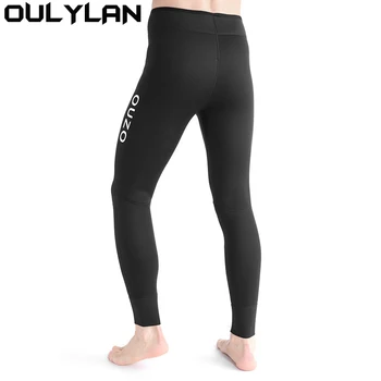 Oulylan 3 мм Неопреновые штаны для дайвинга, мужские и женские с наколенниками, штаны для гидрокостюма, штаны для серфинга, леггинсы, Подводная охота, Дайвинг, серфинг