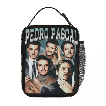 Pedro Pascal Термоизолированная сумка для ланча Школьная переносная сумка для ланча Термоохладитель Коробка для еды