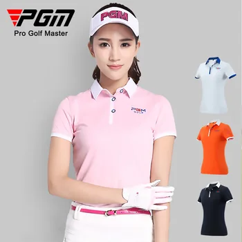 PGM новая одежда для гольфа, женская футболка с короткими рукавами, летняя новинка Изображение 2