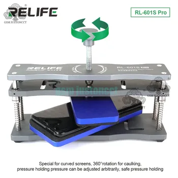 RELIFE RL-601S Pro 3 в 1 Многофункциональный Демонтажный Экран И Прижимное Приспособление Для Мобильного Телефона с Изогнутым экраном