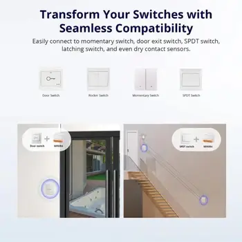 SONOFF MINIR4 Smart WiFi Switch 2-Полосное Управление Mini Extreme Smart Home Relay Поддержка Управления R5 S-MATE Через Alexa Google Home Изображение 2