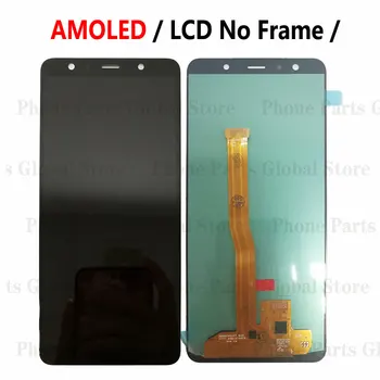 Super AMOLED Для Samsung Galaxy A7 2018 A750 ЖК-дисплей С рамкой SM-A750FN/DS A750F Сенсорный Дигитайзер В сборе Изображение 2