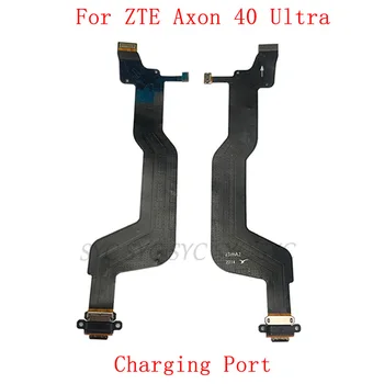 USB зарядки доска порт разъем для ZTE Аксон 40 Ultra зарядки разъем Flex кабель запасных частей