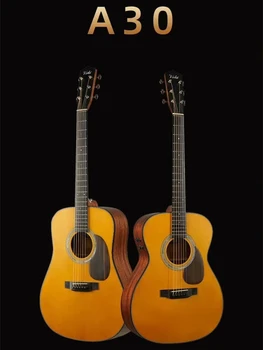 VOKI A30 all solid wood ballad относится к игре на деревянной гитаре с электрическим приводом