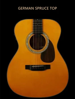 VOKI A30 all solid wood ballad относится к игре на деревянной гитаре с электрическим приводом Изображение 2