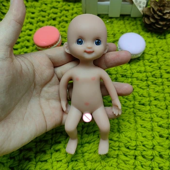 WW1569 6 дюймов 15 см 100 г 100% Всего Тела Мини Силиконовая Возрожденная Кукла-Младенец Неокрашенные Незаконченные Реалистичные Куклы для Детских Игрушек