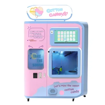YG Wholesale Kids Small Cotton Candy Making Machine Полностью Автоматическая Машина Для Производства Милого Цветочного Пряденого Сахара и Оборудования Для продажи конфет Цена Изображение 2
