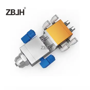 ZB-36AB двухцилиндровый всасывающий регулируемый двухжидкостный распределительный клапан AB пневматический двухжидкостный дозатор