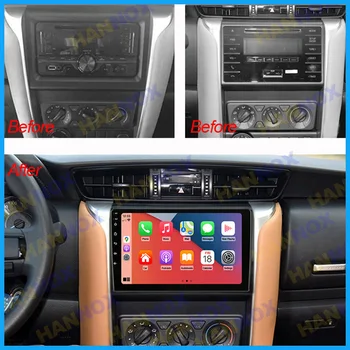 Автомагнитола Android с 9-дюймовым сенсорным экраном для Toyota Fortuner, автомобильный мультимедийный видеоплеер с GPS, Carplay, Wi-Fi, Bluetooth, стерео головное устройство