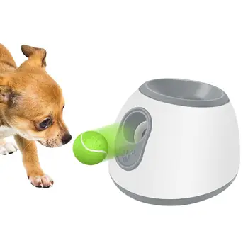 Автоматическая пусковая установка для собак с регулируемой дальностью действия, Интерактивная игрушка, обучающая игре в метание 3 мячей В комплекте, устройство для метания мячей
