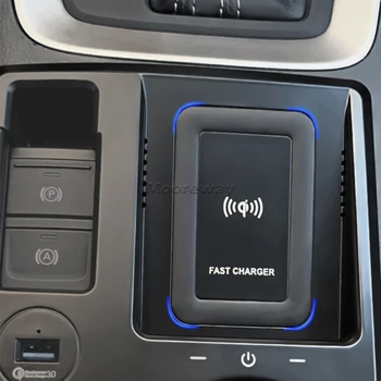Автомобильная Зарядная Панель Qi Для Audi Q3 Q3L 2019-2023 15 Вт Быстрое Беспроводное Зарядное Устройство Держатель Мобильного Телефона Быстрая Зарядка Аксессуары Для Интерьера