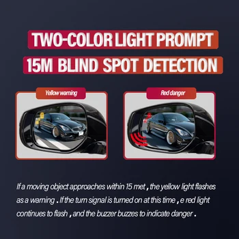 Автомобильное Зеркало заднего Вида BSD BSM BSA Система Обнаружения Слепых Зон Радарный Датчик Парковки Для Cadillac ATS 2013-2018 Для CT4 2019-2023 Изображение 2