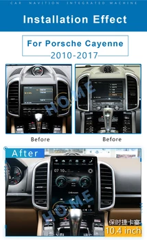 Автомобильное радио с вертикальным экраном Qualcomm GPS Навигация для Porsche Cayenne 2011-2016 Мультимедийный плеер DSP Carplay Android Auto Изображение 2