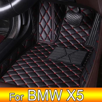 Автомобильные коврики для BMW X5 (ПЯТЬ СИДЕНИЙ) E70 2008 2009 2010 2011 2012 2013 Пользовательские автоматические Накладки для ног автомобильный ковер
