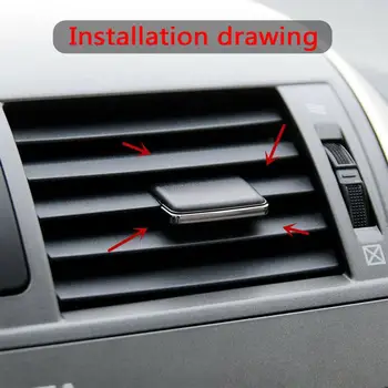 Автомобильный зажим для кондиционера для Toyota Corolla, зажим для лезвия люка в крыше, зажим для листьев переменного тока, аксессуары для вентиляционных отверстий автомобильного кондиционера Изображение 2