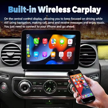Автомобильный мультимедийный видеоплеер с 8.4 Qled-экраном, радио, GPS-навигация, стерео для Land Rover Discovery 4 LR4 2009-2016 Android CarPlay