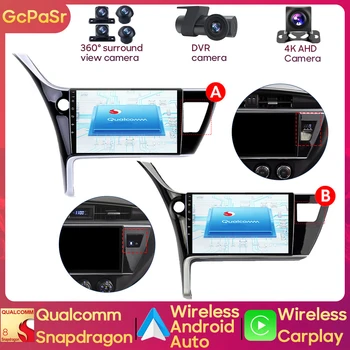 Автомобильный Радиоплеер Qualcomm Snapdragon Для Toyota Corolla 11 Auris 2017 - 2019 С Правым Экраном Android Навигации GPS Autoradio Stero