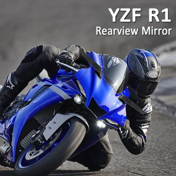 Аксессуар для модификации зеркала заднего вида с черным мотоциклетным крылом Подходит для Yamaha YZF R1 R6 R7 2021-2024 гг. Изображение 2