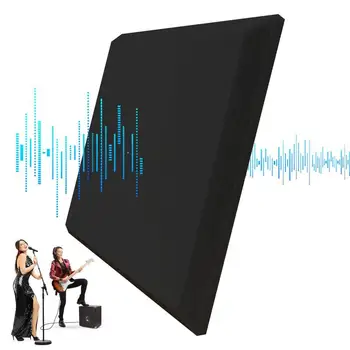 Акустические пенопластовые панели Звукоизоляционная обивка стен студии Пирамидальная пенопластовая шумоизоляция, поглощающая звук высокой плотности для музыки в спальне