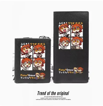 Аниме Fate Grand Order Fujimaru Ritsuka Модные кошельки PU Кошелек Карта Монета Денежный мешок на молнии Косплей Подарок B119