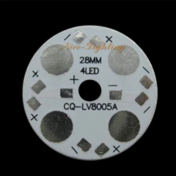 Анодированный PCB СИД 4W 28mm, Базовая Плита СИД Алюминиевая, панель теплоотвода СИД наивысшей мощности