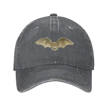 Бейсболки Daubenton's Bat Модные Шляпы Из Джинсовой Ткани На Открытом Воздухе Регулируемая Кепка Спортивная Бейсбольная Ковбойская Шляпа для Унисекс