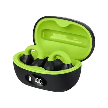 Беспроводной Bluetooth OWS Зажим Для Наушников Ear TWS Стерео Цифровой Дисплей Ушной Крючок Ear Clip Гарнитура с Зарядным Устройством