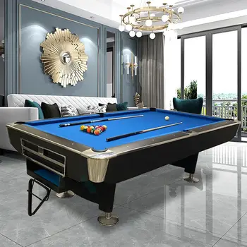 Бильярдный стол American black eight marble с автоматическим возвратом мяча в бильярдный зал для взрослых, стандартный стол для соревнований в домашнем бильярдном зале