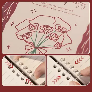 Блокнот в розовом переплете на 60 листов, дневник, Блокнот для планирования дневника B5, Дневник в розовом переплете, Пустой альбом для рисования путешественников Изображение 2