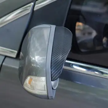 Боковое зеркало заднего вида из углеродного волокна, дождевой козырек для бровей для Dacia Sandero Logan Duster Dokker Logan Stepway Nova